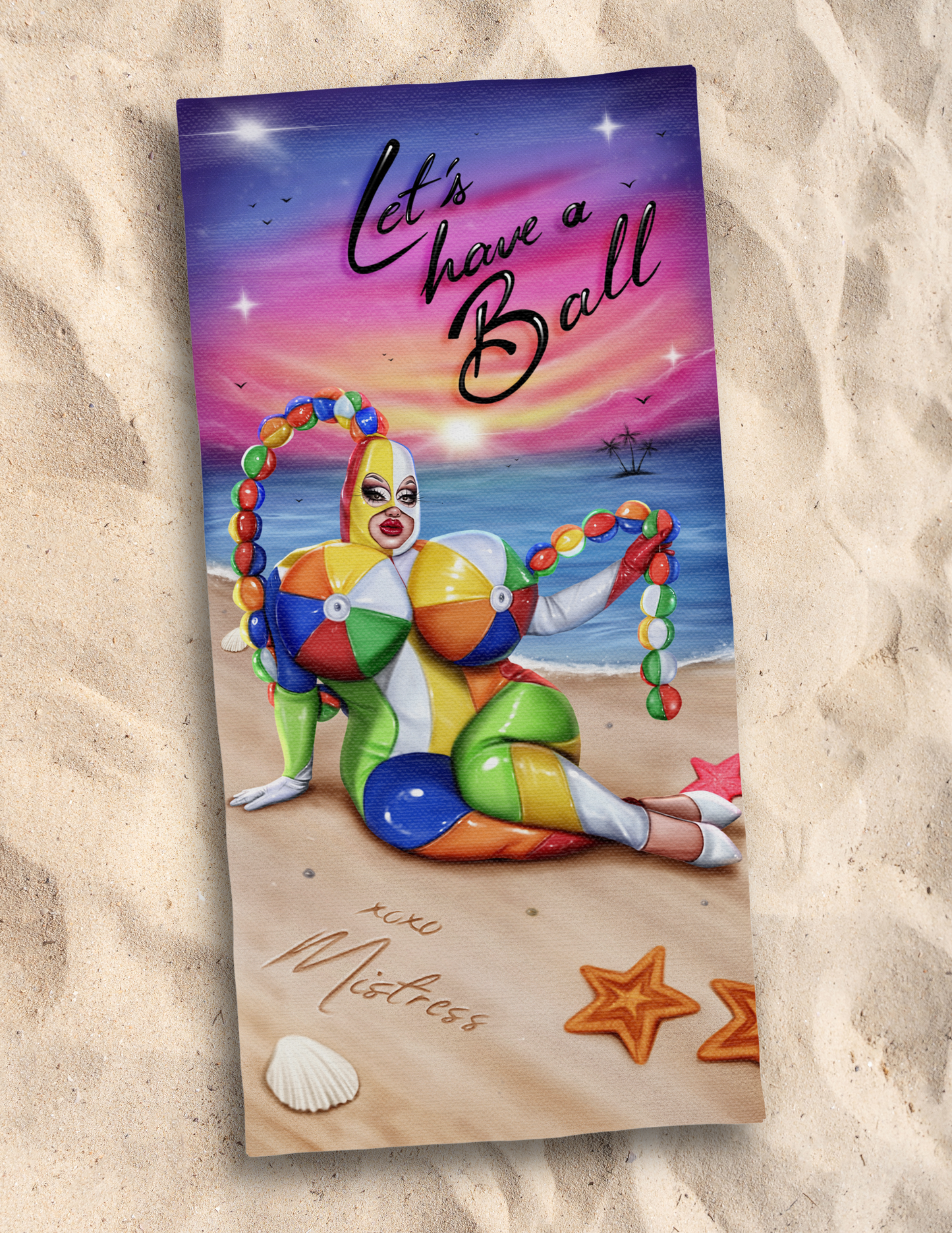 BEACH BALL BEACH TOWEL