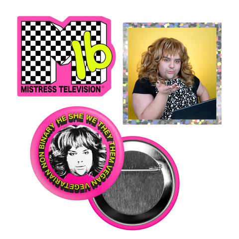 MistressTV Button & Sticker Set